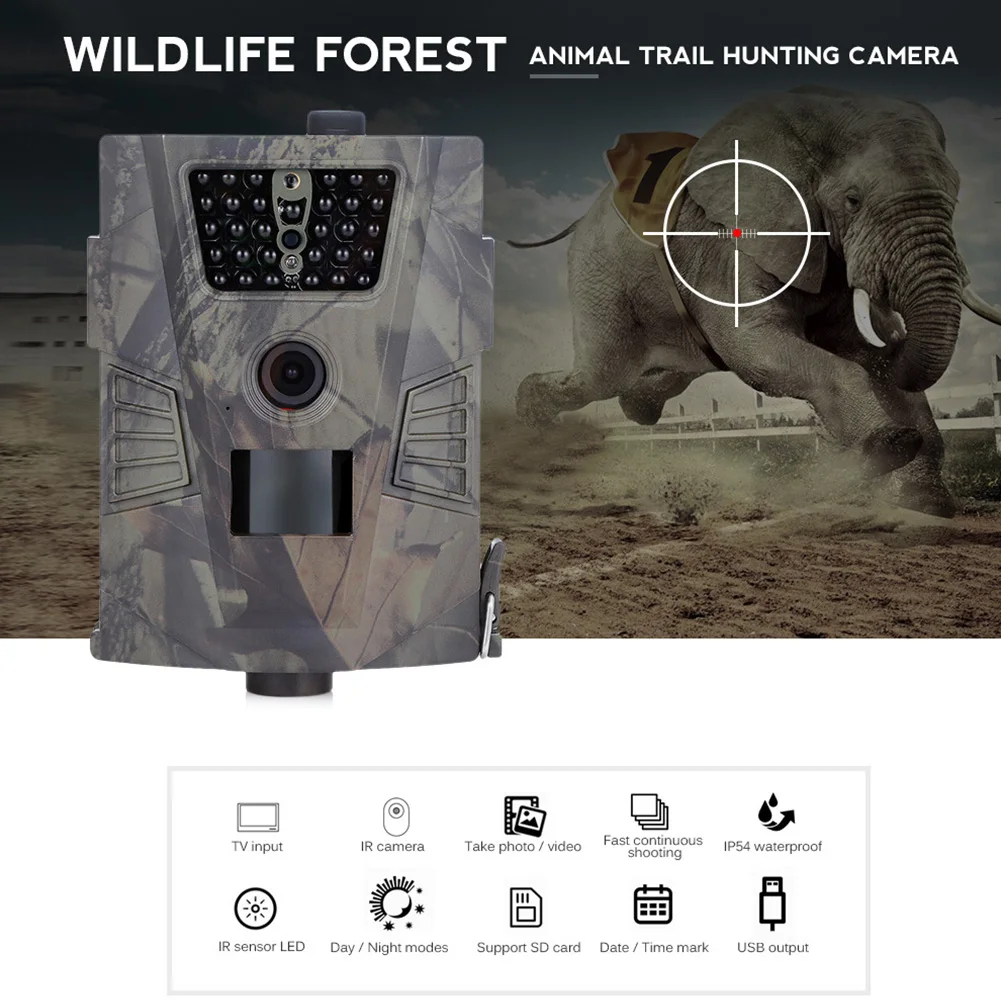 Camera Courtyard Security Waterproof Multifunctional Animal Trail Remote Control Night Vision Infrared Strong Concealing | Спорт и