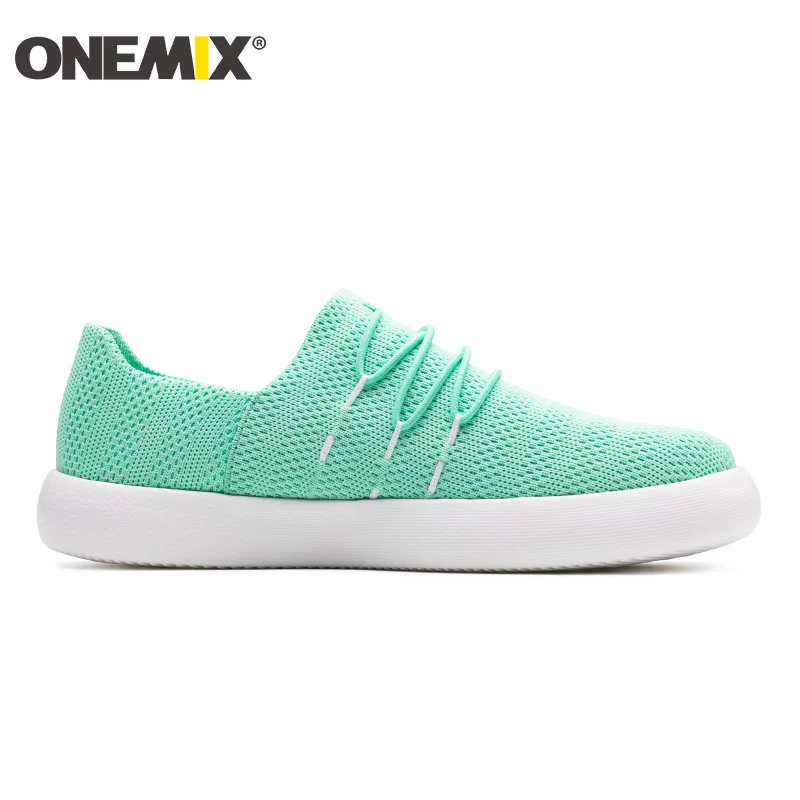 ONEMIX Women Sneakers Shoes Fashion Breathable Walking Mesh Slip On Female Flat Soft Pink Footwear Vulcanize | Спорт и развлечения