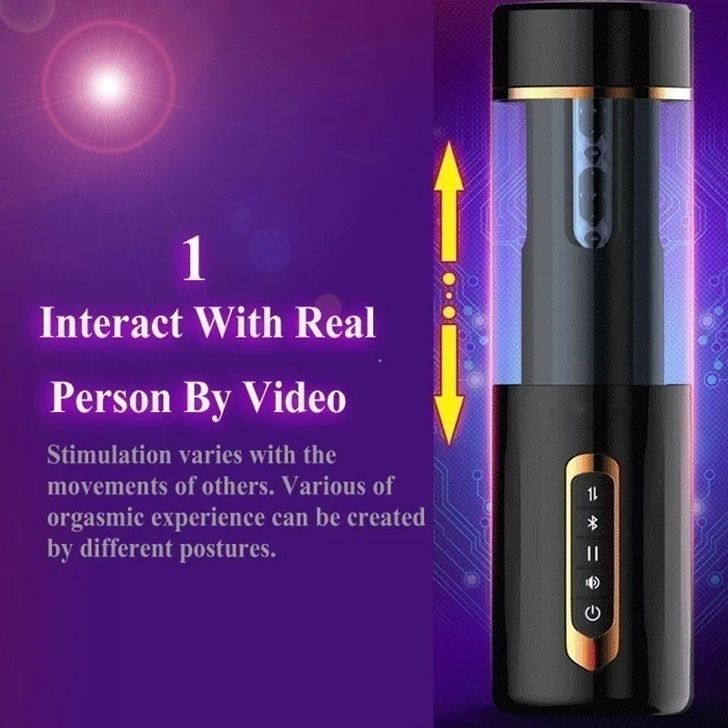 Мужской мастурбатор для человека bluetooth взаимодействуют с телефоном