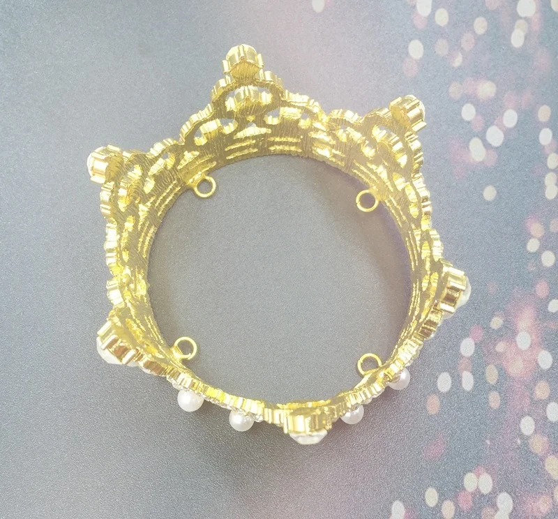 Маленькая круглая тиара Стразы для девочек корона принцессы невесты детские