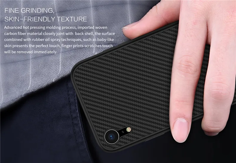 Чехол из синтетического волокна Nillkin для iPhone XR, Роскошный чехол для телефона, задняя крышка для iPhone Xr