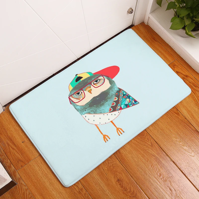 Новинка 2017 года Дизайн и декор прекрасная птица мультфильм сова ковры не