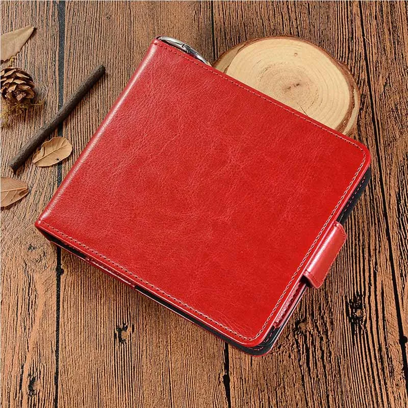 Красный JINXINGCHENG 7 цветов Флип Бумажник кожаный чехол для iqos 3,0 мешочек с держателем водонепроницаемый чехол для камеры чехол для iqos3 с карманом для карт - Цвет: Красный