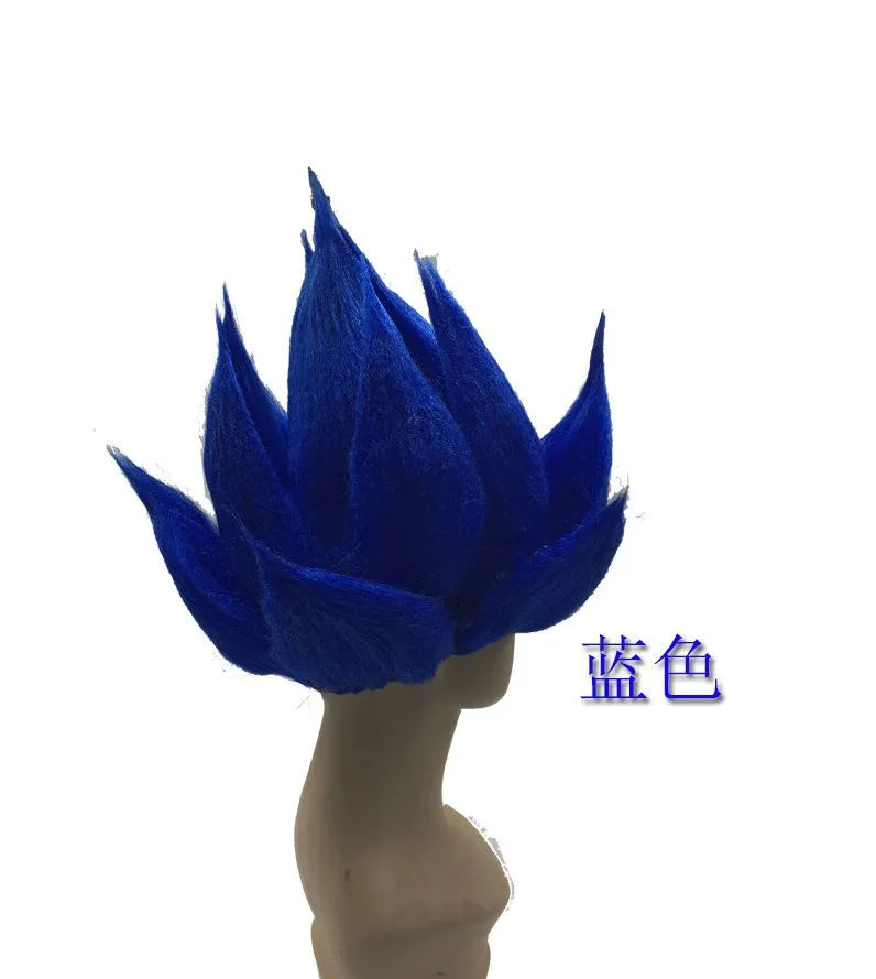 high quality Goku Cosplay Wigs Dragon Balls Super Saiyan Blue Red Black Yellow Goku Peluca Anime Men Adult Women Hair
