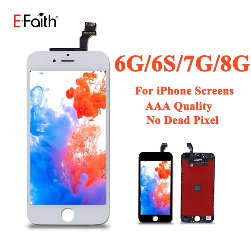 10 шт. EFaith AAA ЖК дисплей для iPhone 6 6S экран 7 8 дигитайзер в сборе Замена|lcd replacement|display for