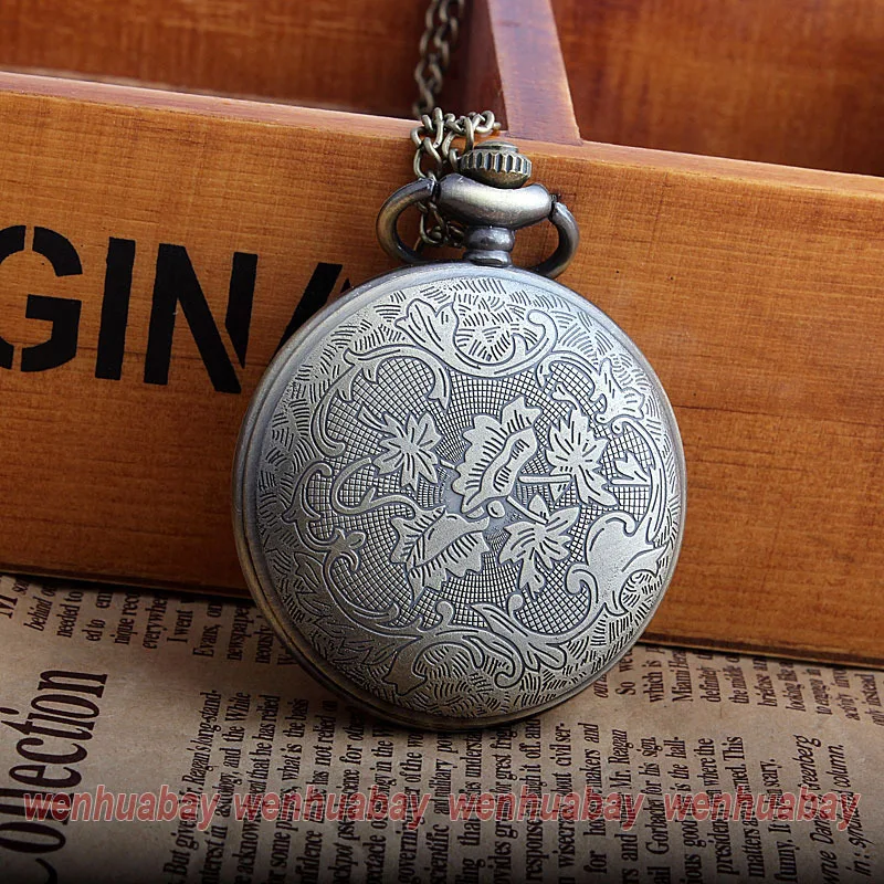 Кварцевые карманные часы в стиле ретро подвеска на цепочке волшебный Хогвартс