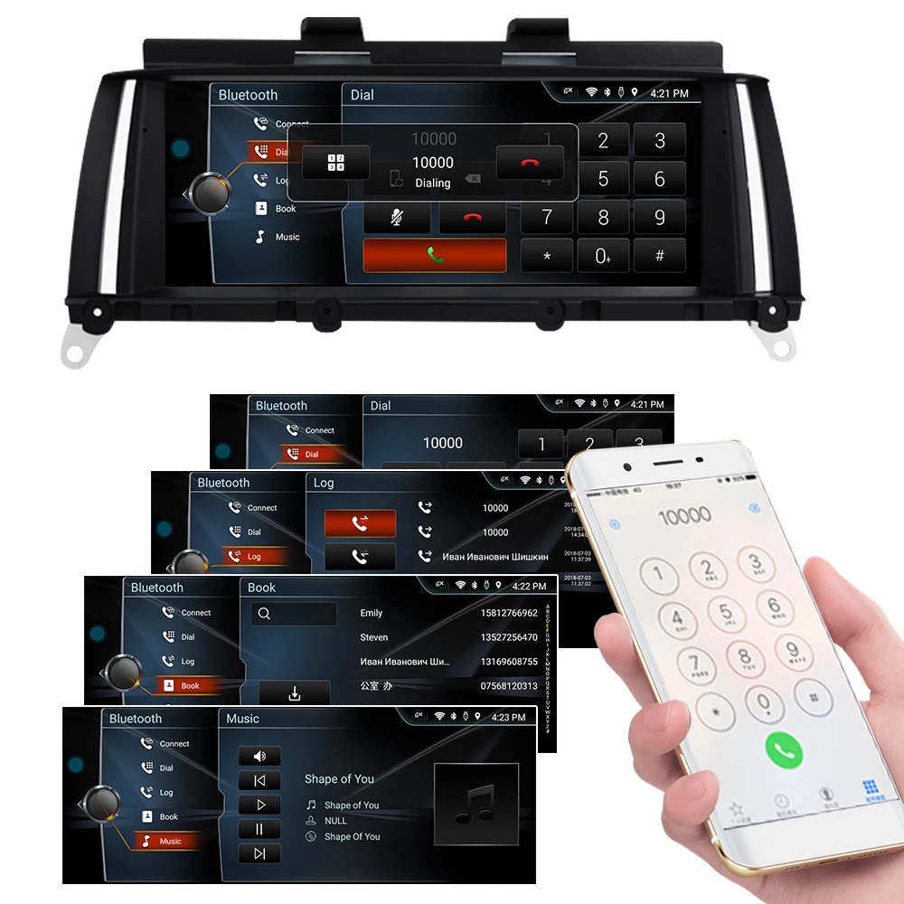 Eunavi 8 ''Android 6 0 4G Автомобильный Радио Стерео GPS навигация для BMW X3 серии F25 2013 2016X4