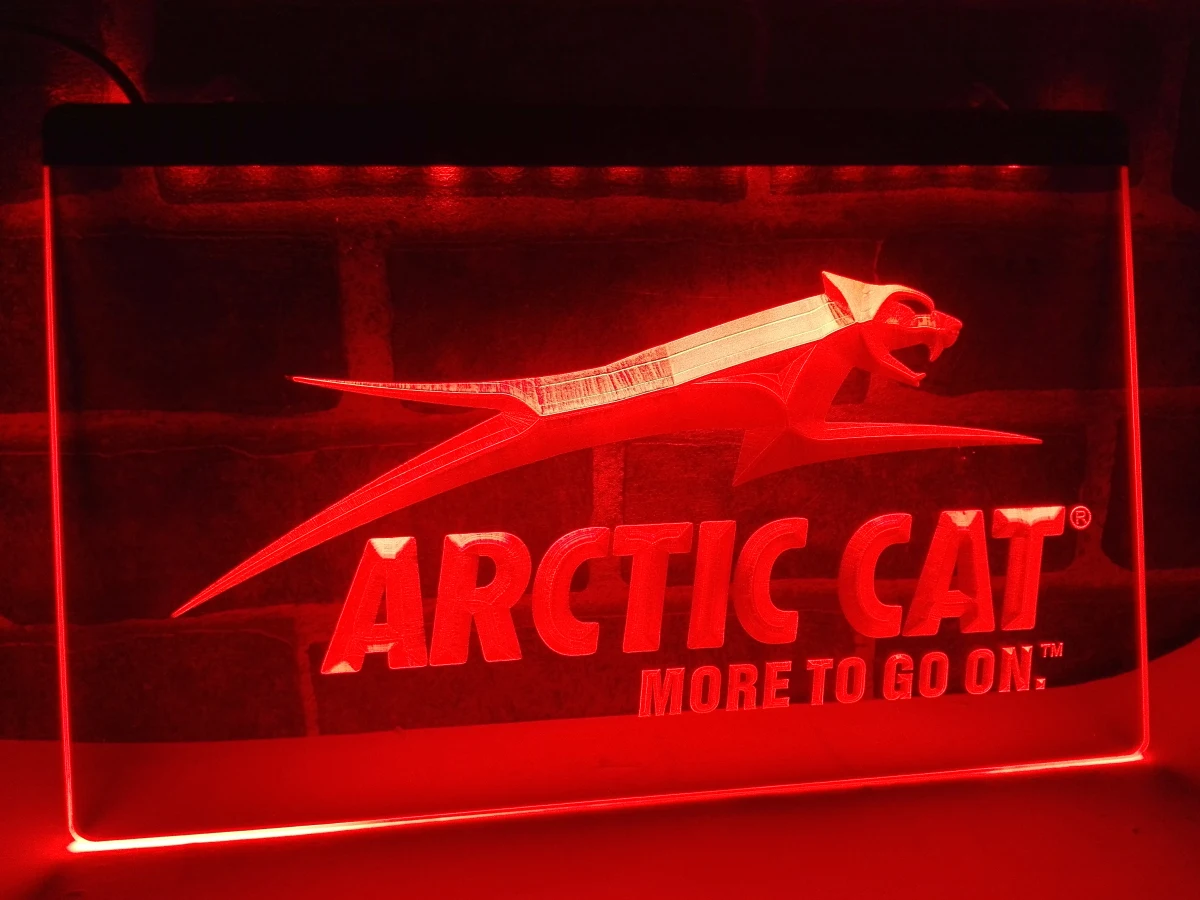 LG129-снегоходы с логотипом Arctic Cat светодиодсветодиодный неоновая светосветильник
