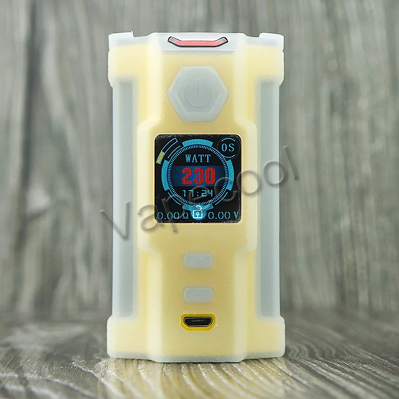 Sigelei SnowWolf Vfeng 230 Вт коробка мод, силиконовый чехол Защитный чехол для кожи пылезащитный и водонепроницаемый чехол для SnowWolf V feng Vape Mod