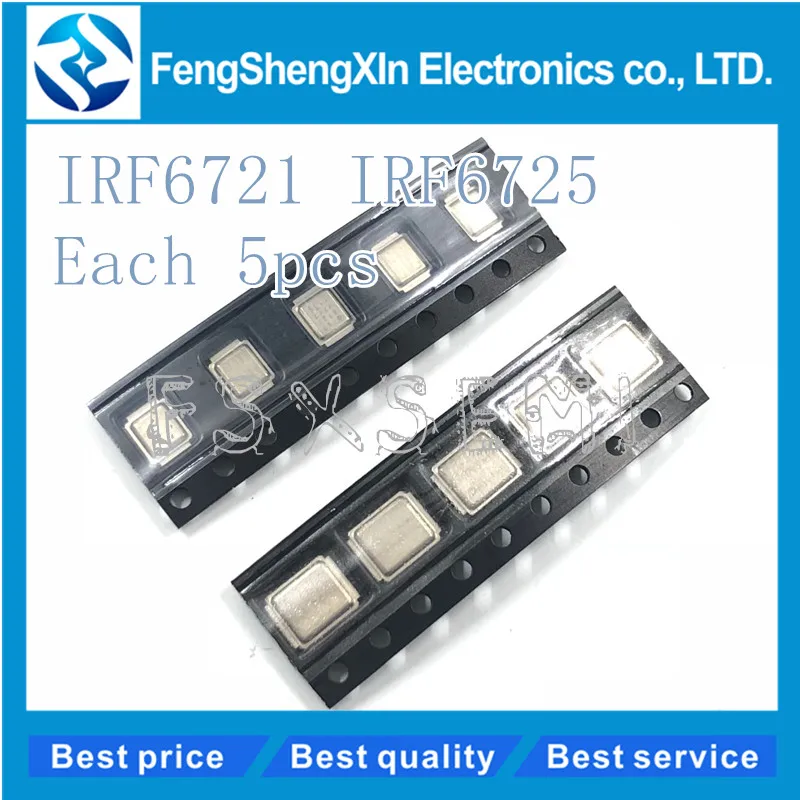 

10pcs/lot 5pcs IRF6721+5pcs IRF6725 6725 6721CPU power supply chip