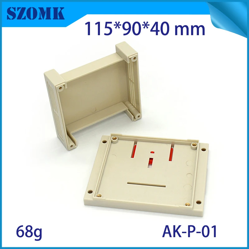 1 шт корпуса для электроники 115*90*40 мм abs Корпус для электроники din-рейка распределительный Корпус чехол настенный зажим