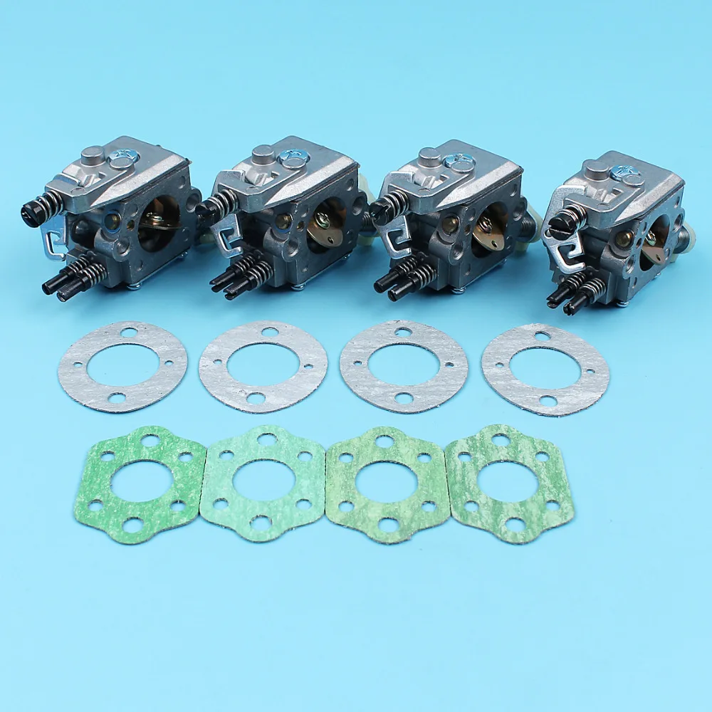 4 шт./лот карбюратор w/Комплект прокладок для HUSQVARNA 51 55 бензопила Carb Walbro WT 170 1 #503281504