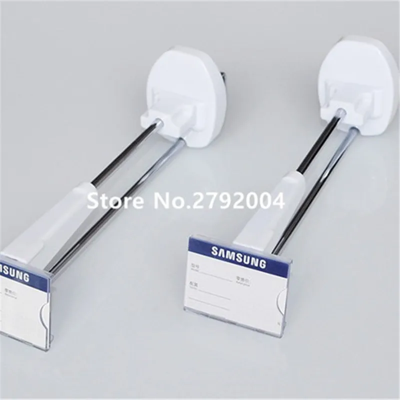 (50 pcs/pack ) white color 180mm length retail peg security hook for retail store security displays