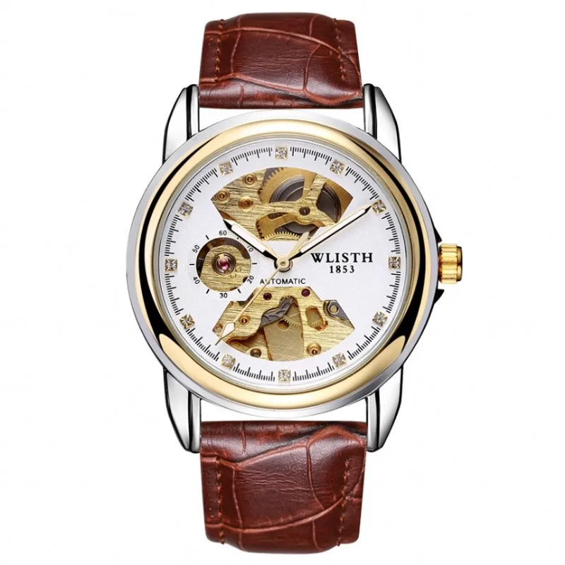 2019 мужские золотые часы роскошные брендовые деловые автоматические