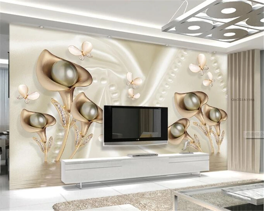 Beibehang обои Подкова Орхидея химическому воздействию) росписи Гостиная Спальня ТВ