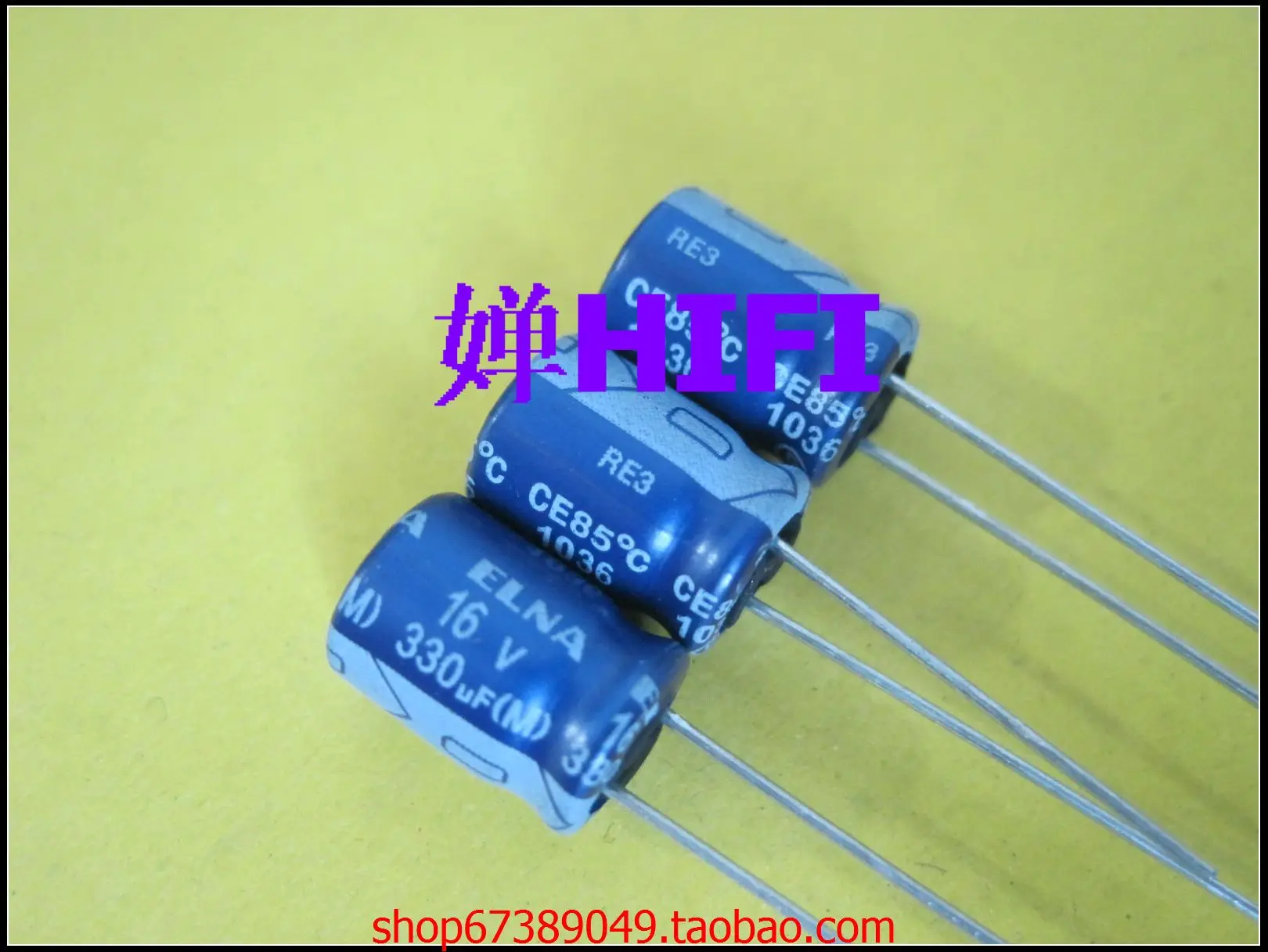 2020 hot sale 20PCS/50PCS Original ELNA RE3 blue-robed  electrolytic capacitor 16V330UF 8X11 free shipping