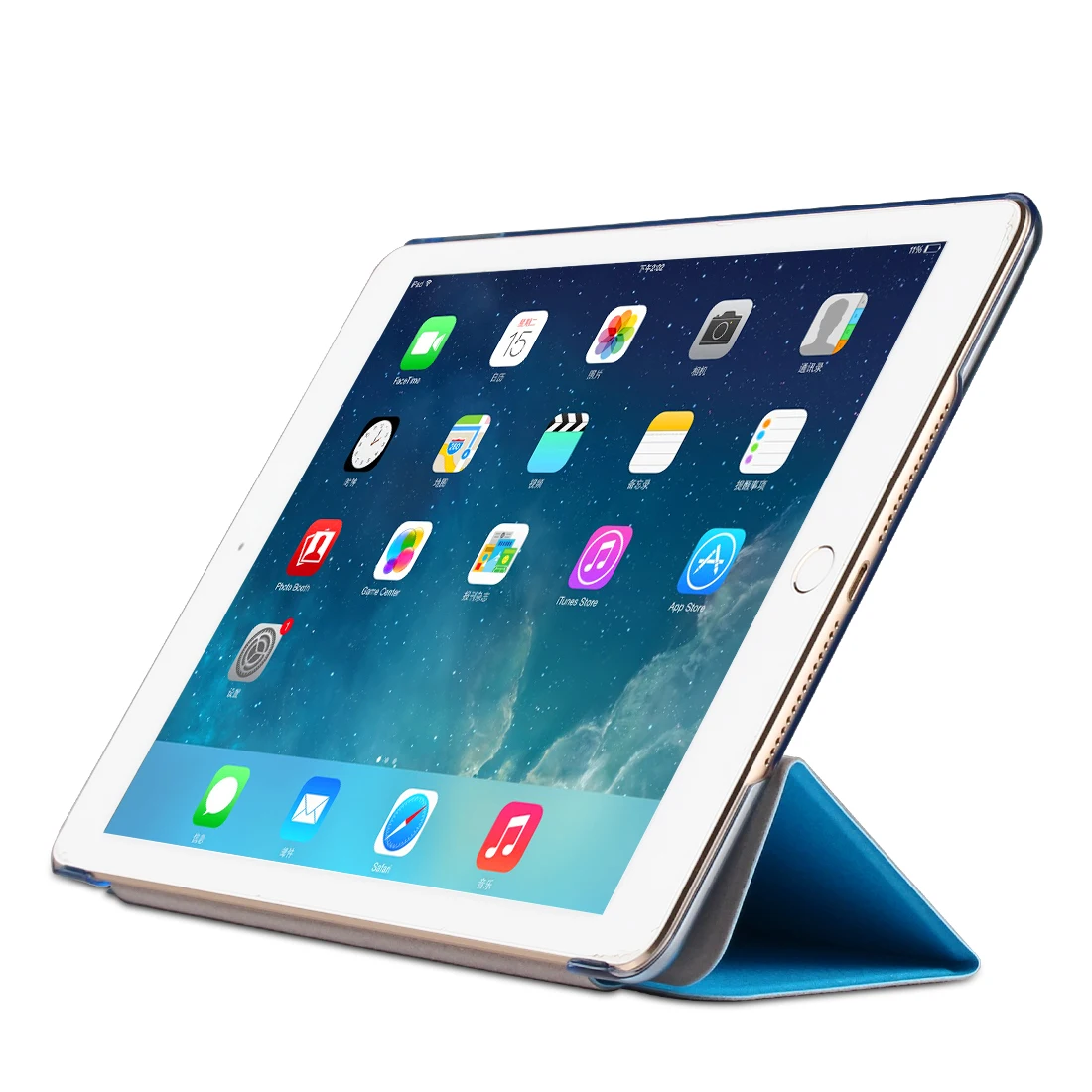 Тонкий смарт чехол для IPad Mini 1 2 3 4 из искусственной кожи Tri Fold Stand Apple iPad mini