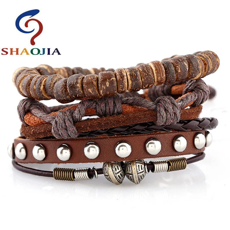 14 стильный широкий кожаный браслет с заклепками браслеты для женщин и мужчин