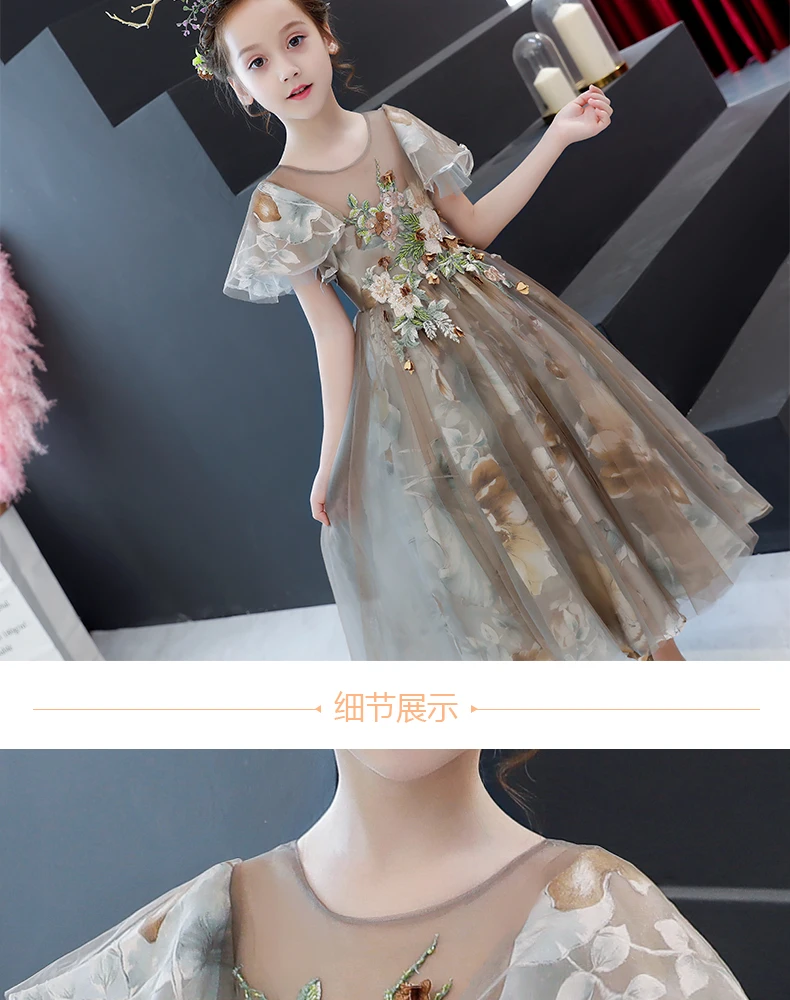 Children Princess Dresses Flower 4 Year Vestidos Meninas Festa Summer | Детская одежда и обувь