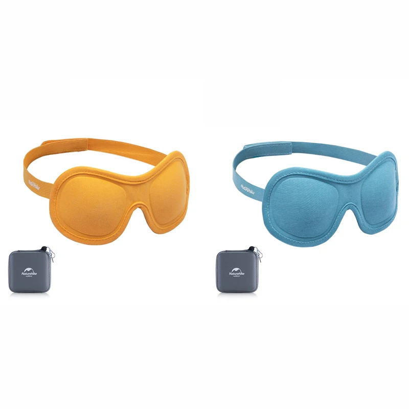 Yellow and Blue 2-Pack Naturehike Открытый Кемпинг путешествия трехмерные глаза с завязанными глазами маска-козырек для глаз Удобный комплект для полета самолета путешествия - Цвет: Yellow and Blue