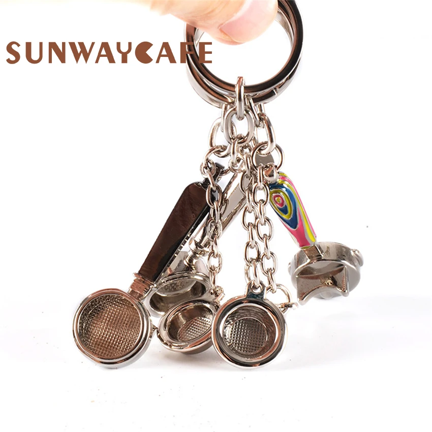 Пара аксессуары для приготовления эспрессо кофе мини брелок Темпер красивый