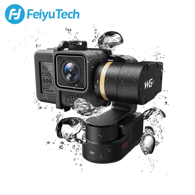 Водонепроницаемый 3 осевой стабилизатор FeiyuTech Feiyu WG2 для экшн камеры GoPro 6 4 5 Session YI 4K