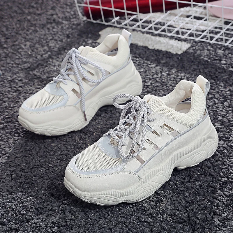 Кроссовки женские на толстой подошве платформе | Обувь