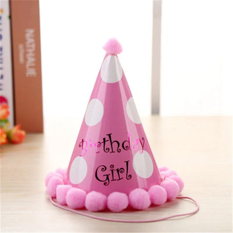 1 шт. новый праздничный колпак с помпоном креативные милые шипы в горошек шаровая