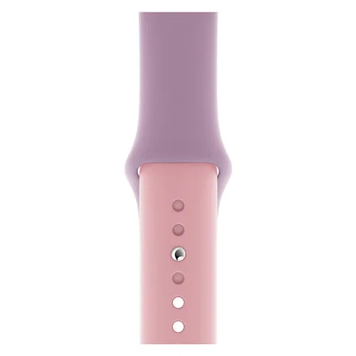 Purple light pink Спортивный ремешок для Apple watch, 42 мм, 38 мм, iWatch, ремешок 44 мм, 40 мм, Комбинированный силиконовый ремешок для часов, браслет для Apple watch 4, 3, 2, 1 - Цвет ремешка: Purple light pink
