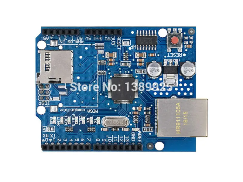 Плата Ethernet Shield W5100 R3 Mega 2560 1280 328 1 шт.|Интегральные схемы| |