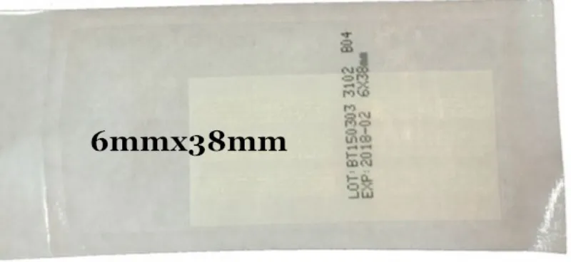 6x38mm 2 сумки, закручивающая кожу полоса, медицинская хирургическая клейкая лента, нет необходимости в шве кожи, стерильная раневая повязка, послеродовой ремонт ран - Цвет: 6x38mm