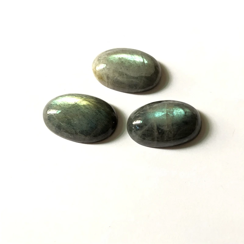 

Wholesale 1pcs Green Flash Labradorite Bead Pendant Cabochon,Healing Gem Stone,approx 20x30mm Oval Cabs