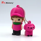 Dr. Памяти Usb флэш-накопитель 64 ГБ Usb флэш-память 2,0 милая девочка из мультфильмамальчик с собакой Usb флешки 4 ГБ 8 ГБ оперативной памяти, 16 Гб встроенной памяти, 32 ГБ флэш-накопитель 128 ГБ подарок
