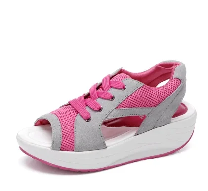 Сандалии для девочек 2021 Новое модное летнее платье из розовой ткани нейлон Дети