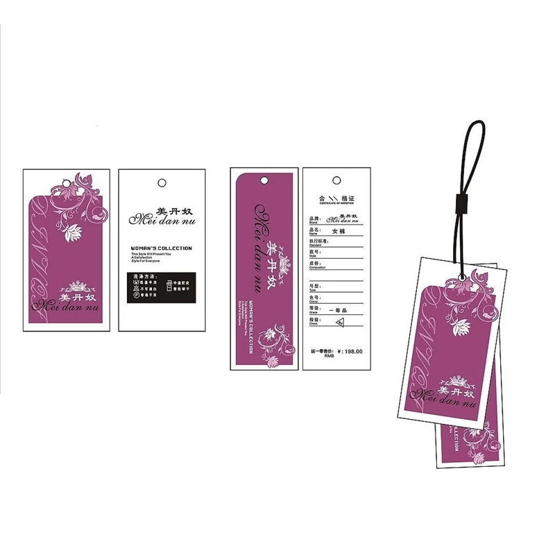 Печатные этикетки для одежды сумки обувь 300 шт./лот|clothing swing tags|swing tagshang tag |
