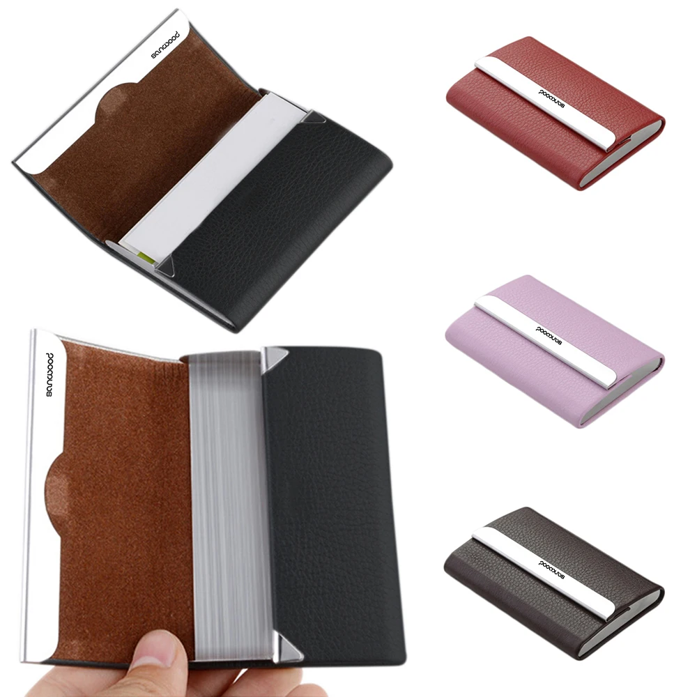 Держатель для карт Magic из искусственной кожи чехол бумажник с клипсой ID 9XYU|leather