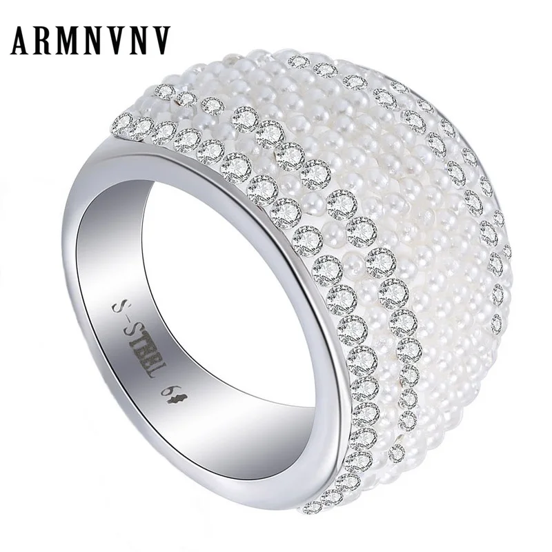 Женские свадебные кольца ARMNVNV 316L из нержавеющей стали вечерние ювелирные изделия