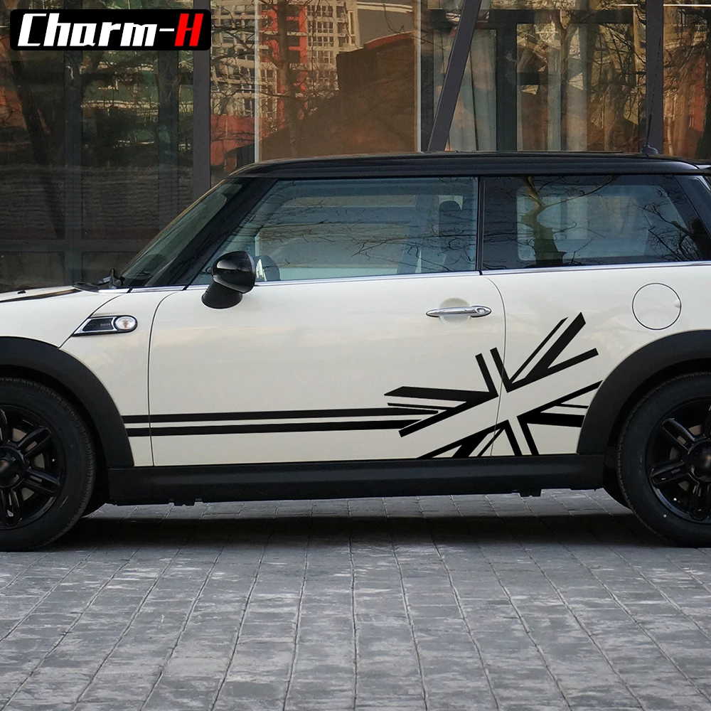 2 шт. Флаг Союза Джек боковые полосы дверные наклейки для BMW MINI Cooper S Countryman R60 F60 F55 F56
