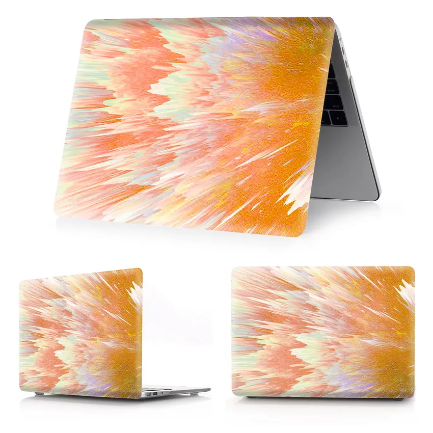 EQHTX цветной чехол с принтом в виде листьев для Apple MacBook Air Pro retina 11 12 13,3 15,4 дюймов Сенсорная панель Air 13 15 дюймов - Цвет: Colorful-Xuan-Lan-H