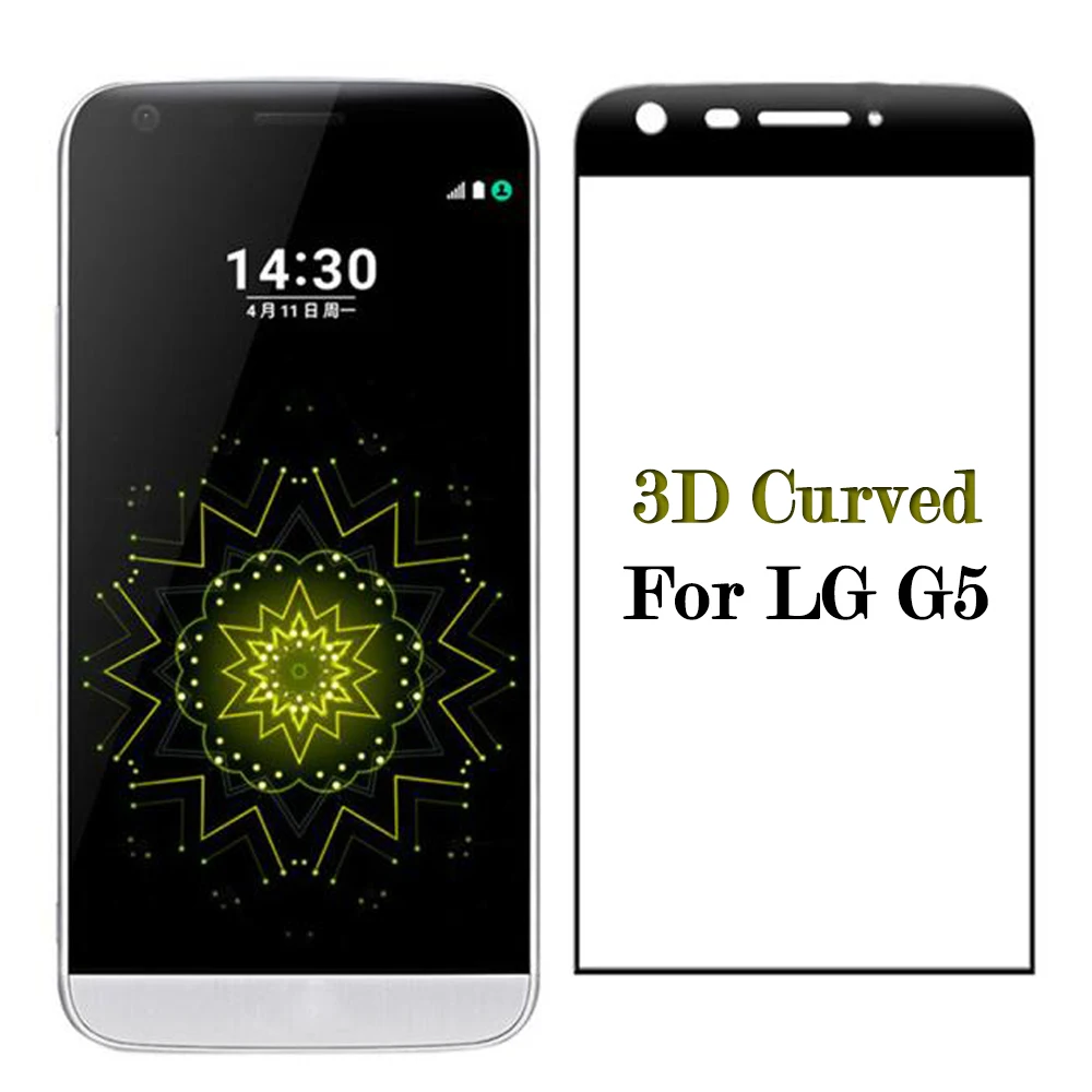 3D Защитное стекло для LG G5, изогнутое закаленное стекло L G 5 LG5, защита экрана, полное покрытие, защитная пленка 9H