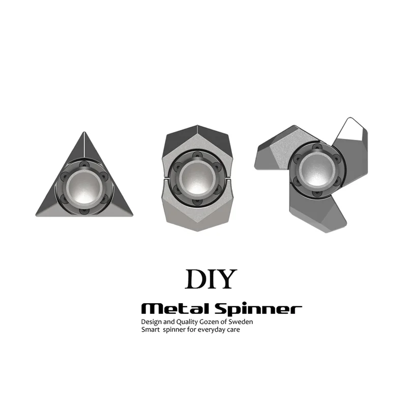3/комплект DIY Спиннеры ручной Spinner палец Tri-Spinner Металлический матовый черный EDC палец-Spinner handspinner figet spiner игрушка спинер скиннер спиннер спинеры для рук SL537