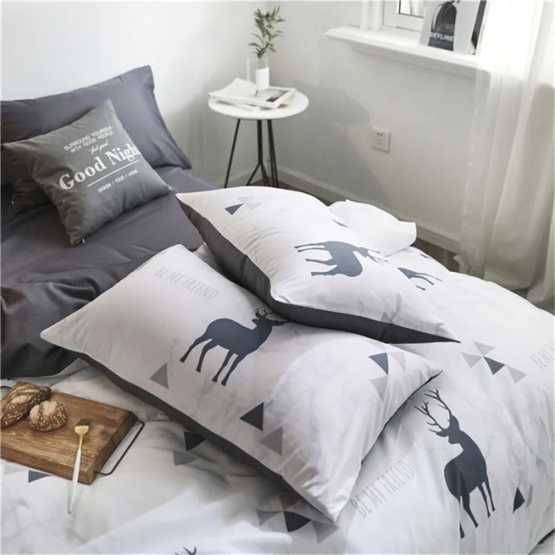 4 шт. пододеяльник комплект постельного белья простыня домашние наволочки полная