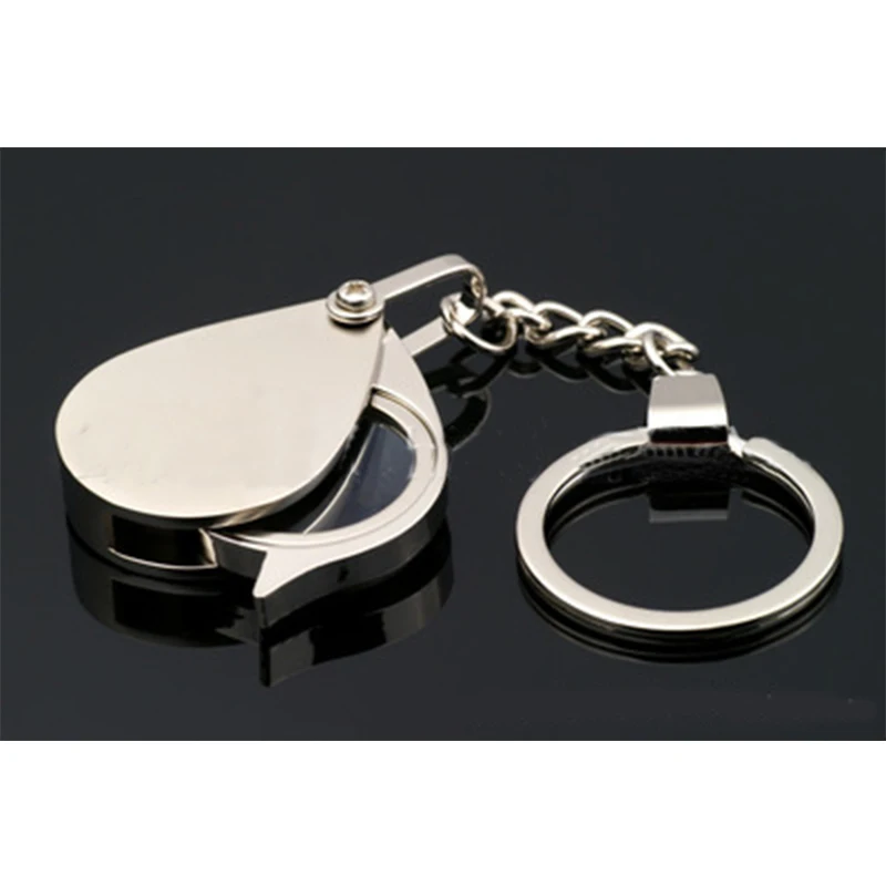 New Portable 8X Folding Key Ring Magnifier with Chain Daily Magnifying Tool Hot Sale | Инструменты