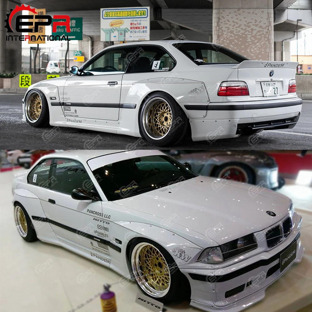 Для BMW E36 RB Комплект кузова тюнинг FRP стекловолокно переднее крыло колесо бликовая