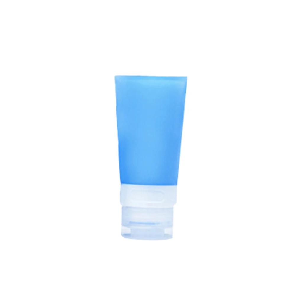 Blue 38ML Пустые Силиконовые бутылки для путешествий лосьон шампунь Тюбик-Контейнер Косметический портативный - Цвет: Blue 38ML