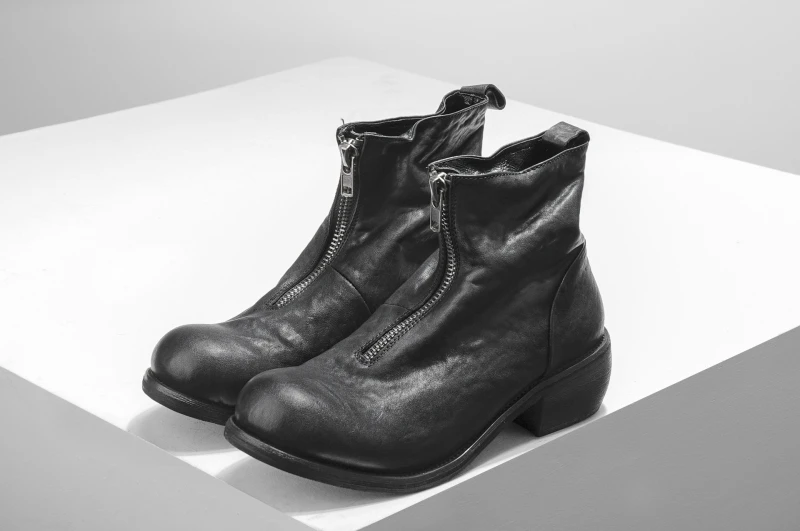 Vintage Genuine Leather Zip Boots Men Round Toe Ankle Riding Boots Luxury Brand Men Casual Shoes White High Top Sneakers 38-44