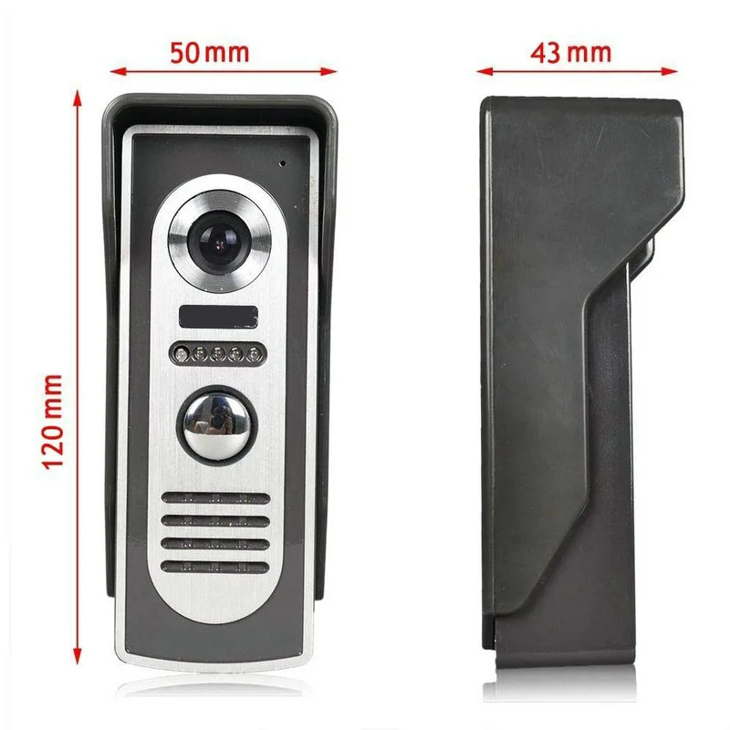 

SmartYIBA 7 inch LCD Color Video door phone Intercom System Weatherproof Night Vision Camera Home Security FREE SHIPPING