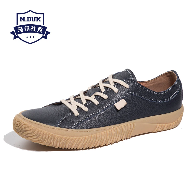 Мужские повседневные туфли из натуральной кожи британская ретро Обувь