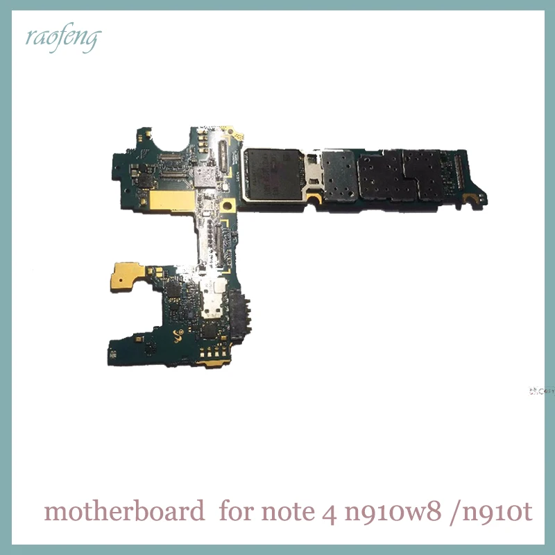 Raofeng Высокое качество для Samsung galaxy Note 4 n910t n910w8 материнская плата с Android