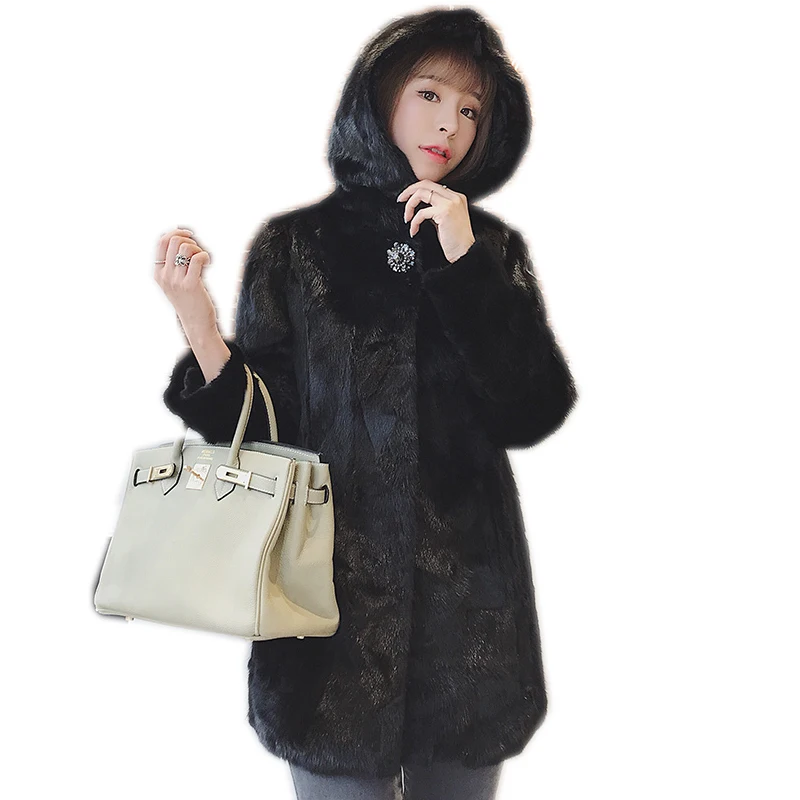 Женская зимняя куртка женский меховой Тренч женская верхняя одежда размеры 4XL 5XL |